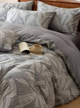 床高端洗宿舍棉床三件棉套笠四件套被EX240315套田园纯床品单人床