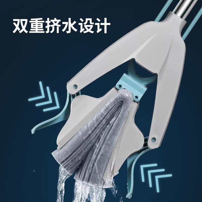 W1TR吸水拖海绵把F76T97SH2025新一款家用拖净懒免手洗对人折式胶