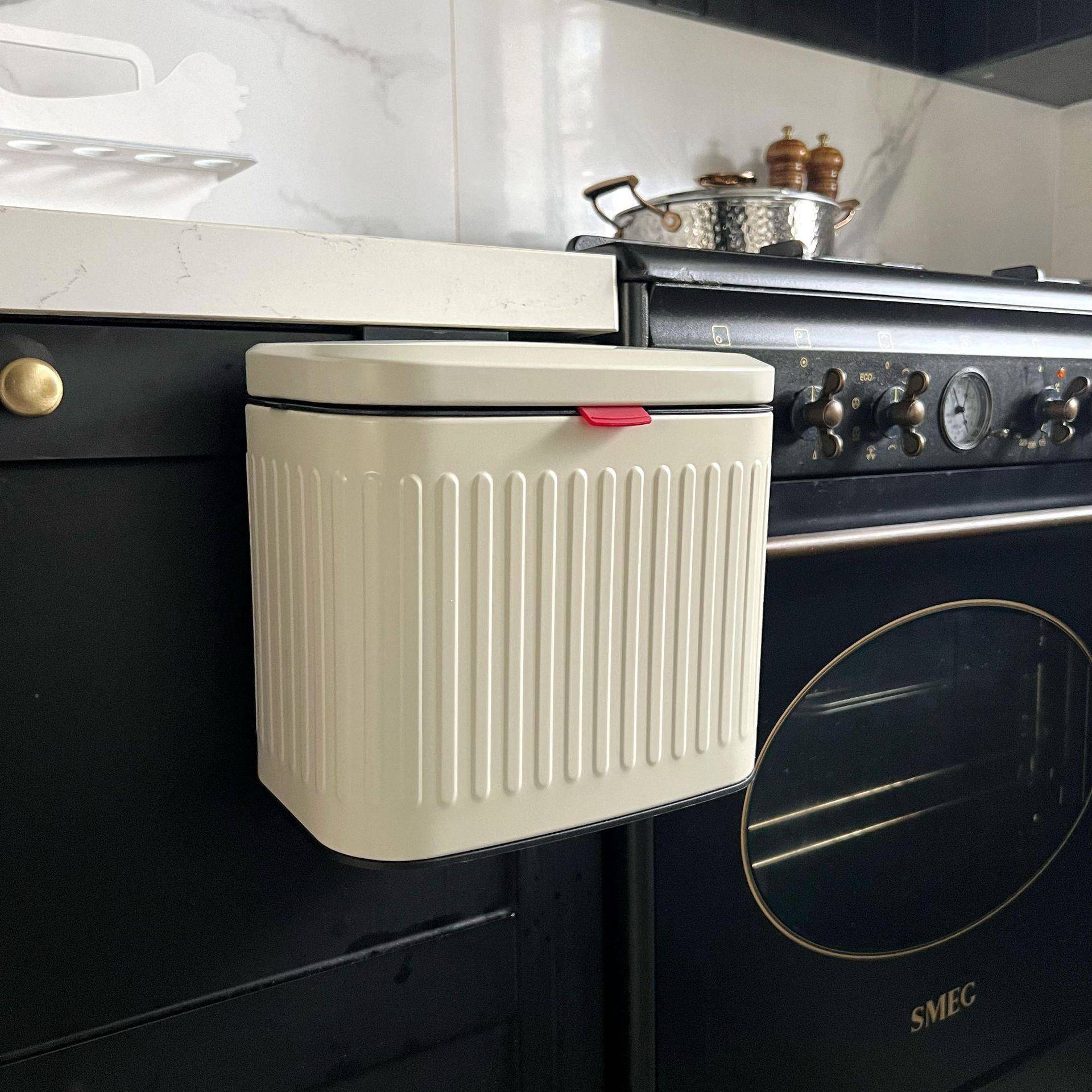 厨房PT06壁挂式垃圾不钢挂式桶带盖家用锈厕所卫间大号滑生盖翻盖