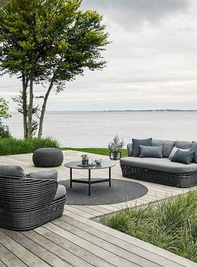 东南编亚户VYP外仿藤沙发组合花院园防水防晒庭室外阳台休闲编织