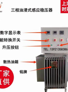 油浸式0稳压器100W500KVA1600KDJPVA50K0kW隧道增压升压稳压器380