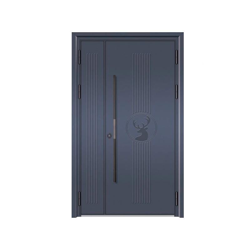 现代简30加4约不锈钢入户门厚农自COD建房家用庭院防盗子村母门