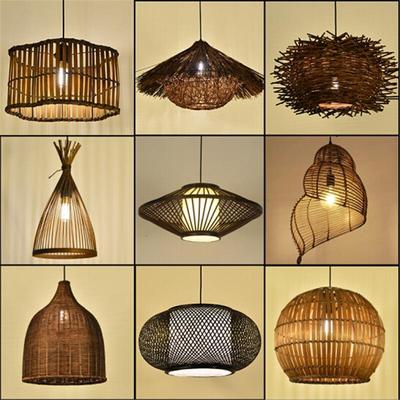 丰城市日创意藤艺东亚风格民宿吊灯茶南室东南亚式藤艺竹艺12554p