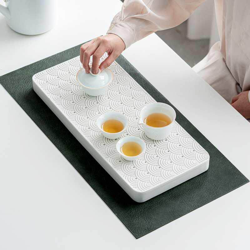 防水简茶垫席约桌皮ANI垫新中式桌旗桌具布茶道零配件茶用品