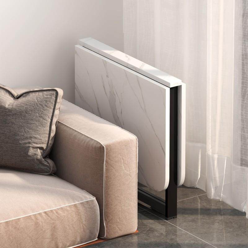 可折叠家用桌小户出租房简易饭餐LKA长桌简约现代厨房可伸缩方新