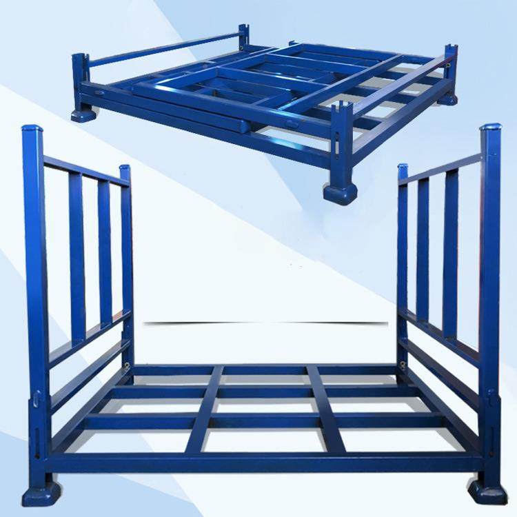 冷库式堆堆垛架巧架叉固车折叠垛货架钢制插管仓储布料仓WYS库堆