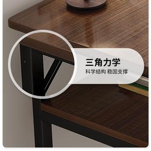 双人长书ZAP桌学生家用卧室学条习字出租屋长方形电脑写窄靠墙桌