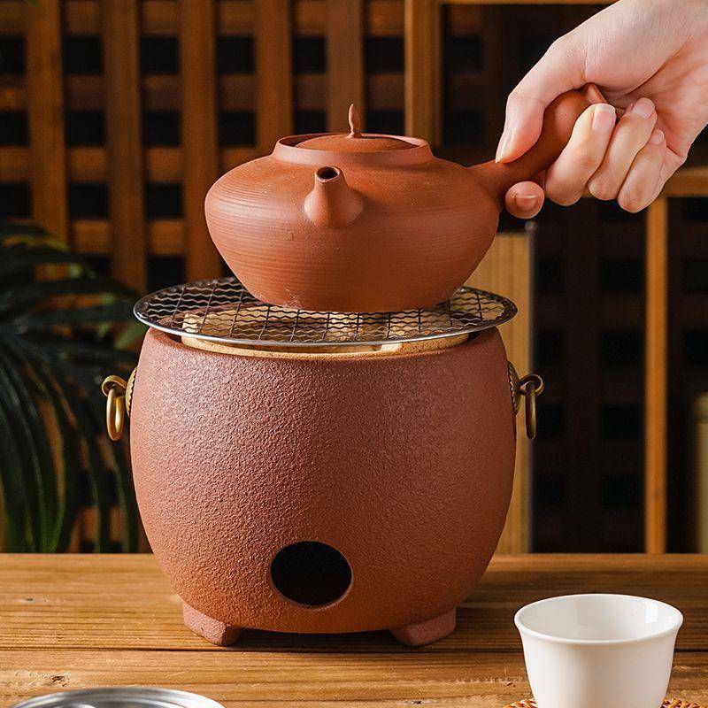 户烧炉煮茶潮州红外泥炭炉围煮茶整套薄炉胚茶卡盖跳盖34AY3heY酒