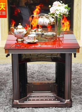 新款功能电暖桌取炉暖桌烤火烤桌子F76JSMT9家多用电暖烤火炉电炉