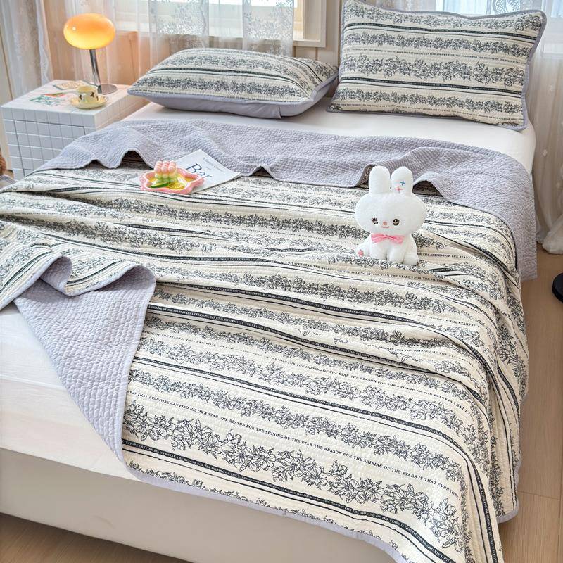 泡泡棉床床盖单件四季通UJH用榻榻米防滑夹棉加床炕单人垫盖三件