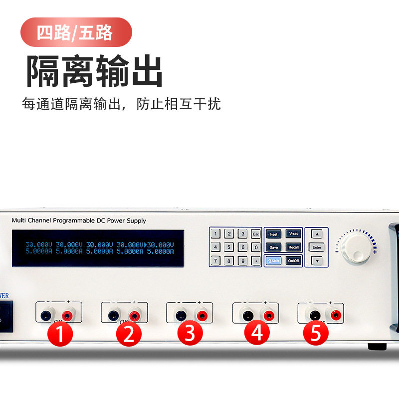 艾维泰科3U/五路可程控直流电源IV3055P/IV6035P拥有一台抵多台