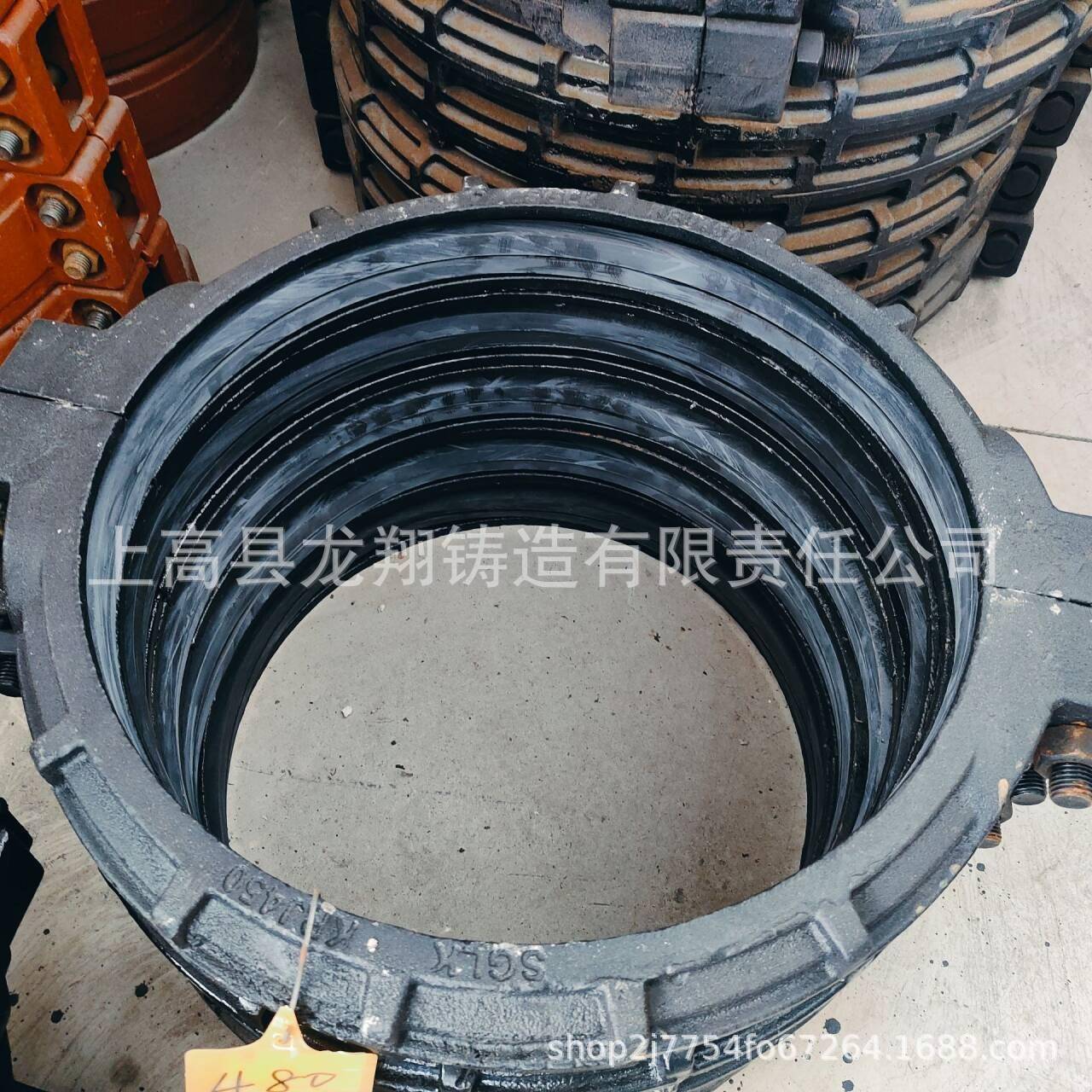 接DDN450N450泥浆管抱道煤矿管接头卡箍箍式柔性管头地铁管道接头