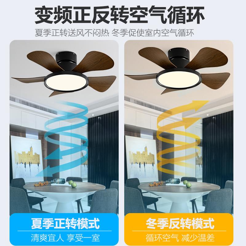 餐厅风扇灯2024新款卧室小型吊扇家用静音过道阳台书房吸顶吊扇灯