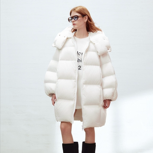 YANGYUQING设计师品牌薄款 无领大廓形羽绒服25AW