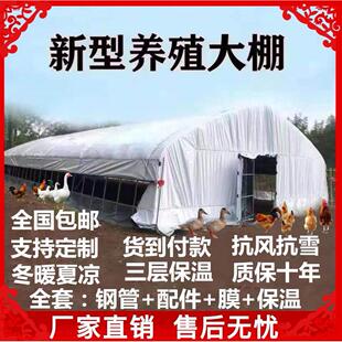 大棚钢管骨架养殖鸡鸭鹅猪牛羊大棚配用全套种植家用温室大棚