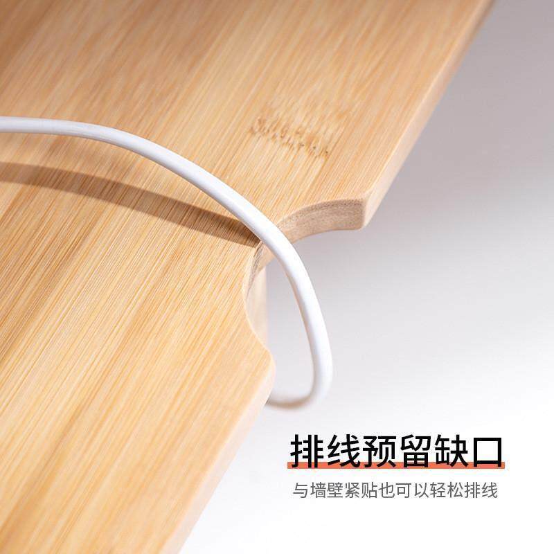 电脑增高架显示器桌面收纳盒底座简约实木办公室屏幕笔记本置物架