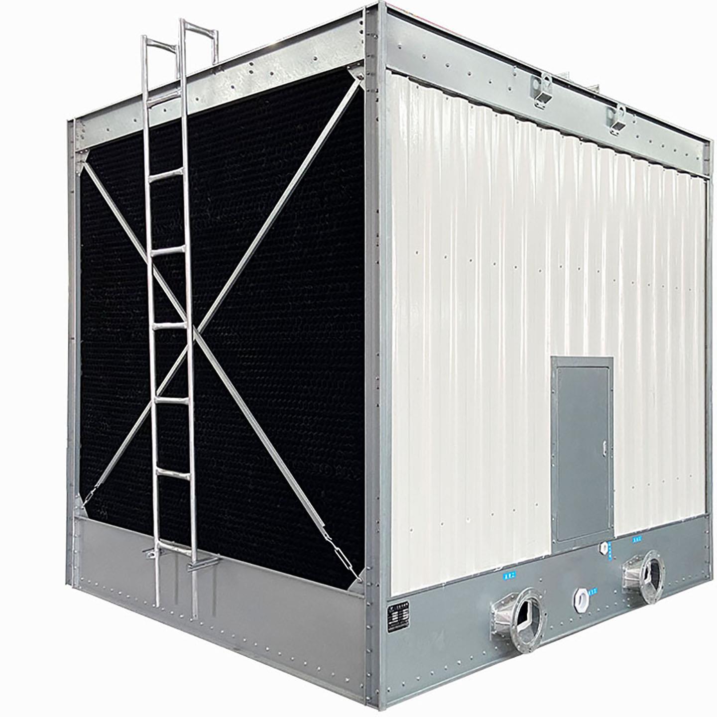 125吨200吨横流方形玻璃钢冷却塔工业水塔降温凉水塔循环水冷却塔