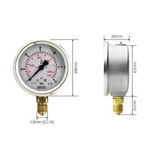 德国进口威卡WIKA压力表EN837-1耐震不锈钢测压液压表真空轴向表