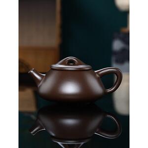 宜兴正宗紫砂壶真品名家纯手工紫泥景州石瓢家用功夫茶具230cc