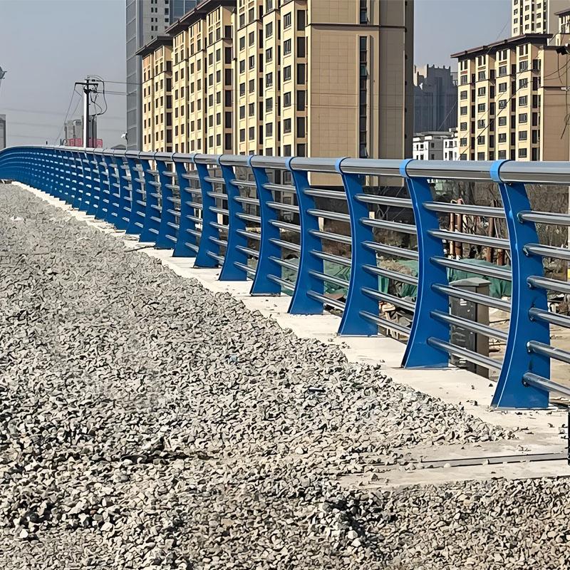 不锈钢桥梁防撞护栏人行道防护栏城市景观天桥不锈钢扶手护栏栏杆