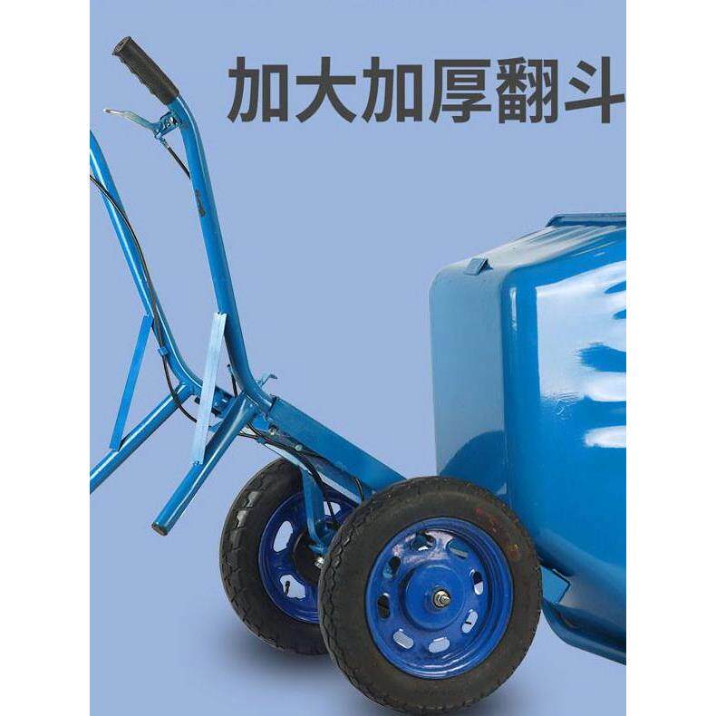 农用双轮翻斗车单轮鸡公车双刹手推车独轮刹车斗车粮食水果推运车