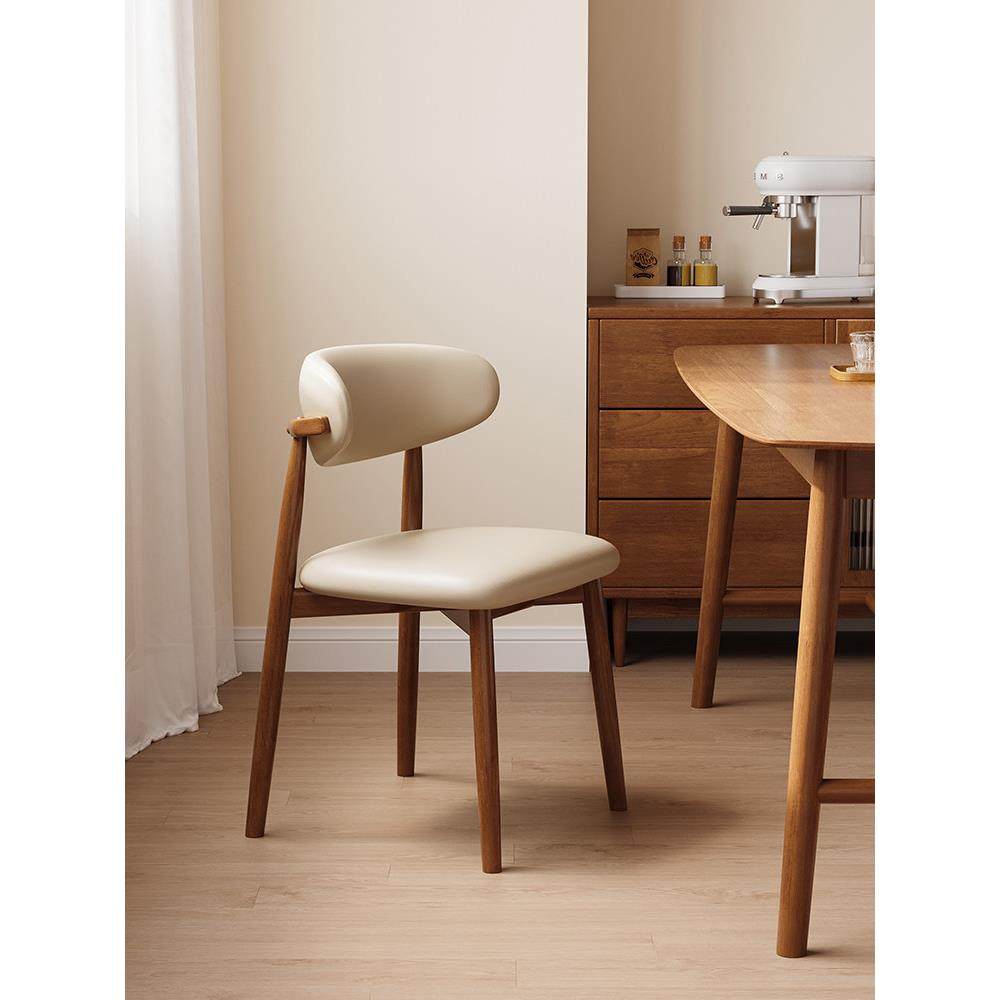 实木餐椅2024新椅子靠背家无障碍豪华高端餐厅吃流行的商业餐桌和