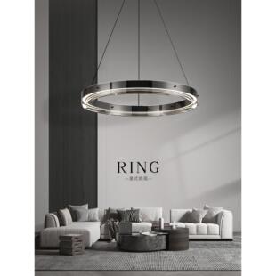 意式客厅吊灯轻奢客厅大厅主灯设计师创意玻璃餐厅卧室灯具