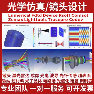 代做 光学仿真设计 comsol fdtd rsoft cst lumerical optisystem