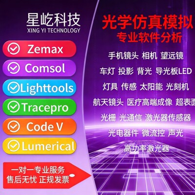 光学系统设计投影监控光学大赛zemax光学镜头设计服务