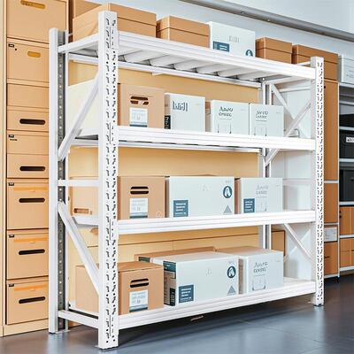 货架子灰白多层家用收纳置物架快递储物仓库重型仓储货架rack