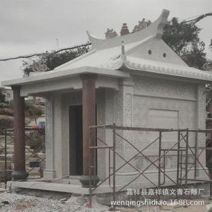 石雕小庙寺院福德正神土地公石头庙山林青石大型石雕房子厂家