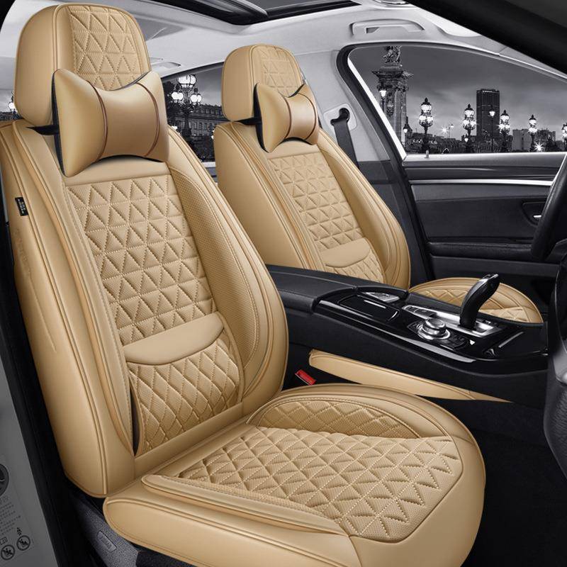 24年新款全皮固定腰靠护翼汽车坐垫四季通用实体出口