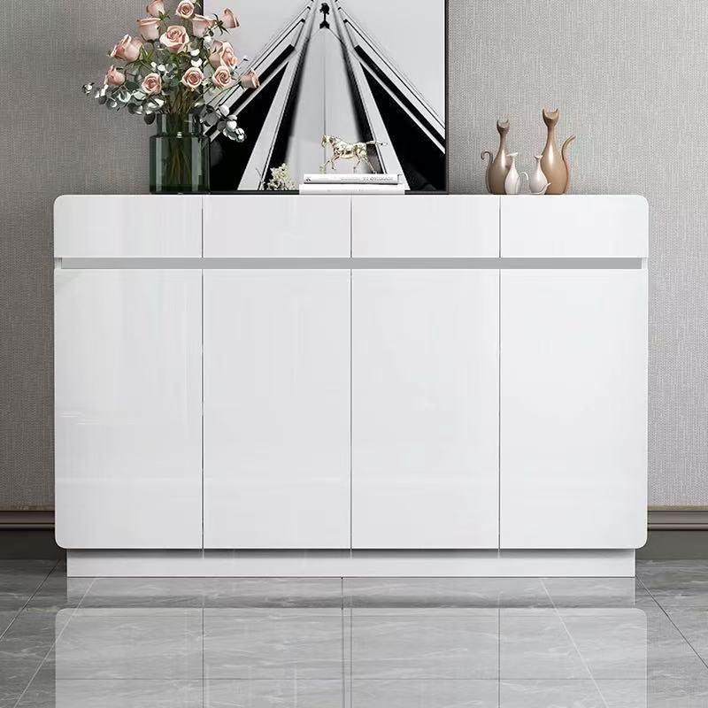 鞋柜烤漆现代简约家用门口鞋柜白色进门门外玄关柜入户收纳门厅柜