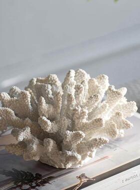 BJ07 现代百搭设计师彷真珊瑚摆件家居桌面装饰品样板房装饰道具