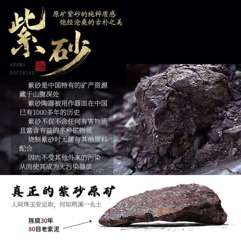 紫砂香炉沉香檀香熏香炉家用室内摆件创意盘香炉线香炉香薰炉茶道