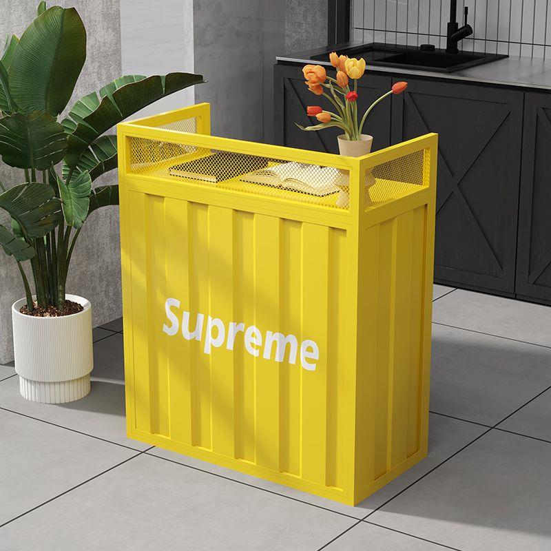 收银台咨询台工业风铁艺演讲吧台餐厅服装店铺小型接待前台迎宾台