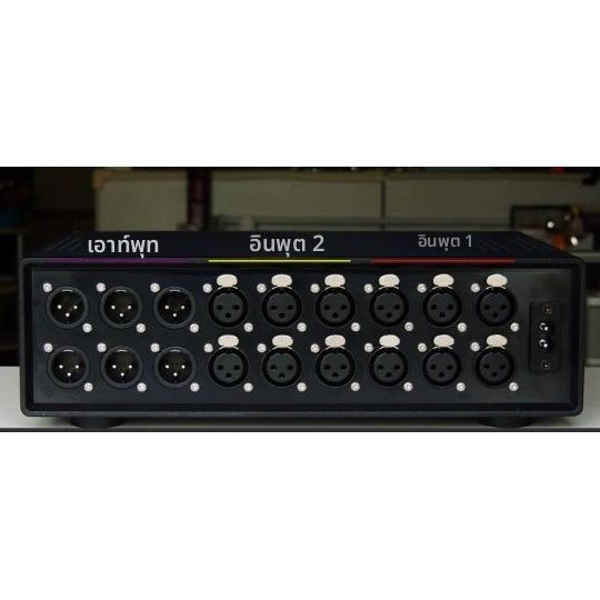 5.1声道(6声道)全平衡XLR卡侬立体声音频切换器2进1出/1进2出