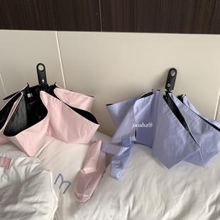 车载ins遮阳 高防晒带挂钩可携式 祇有200g 超轻少女系全自动雨伞