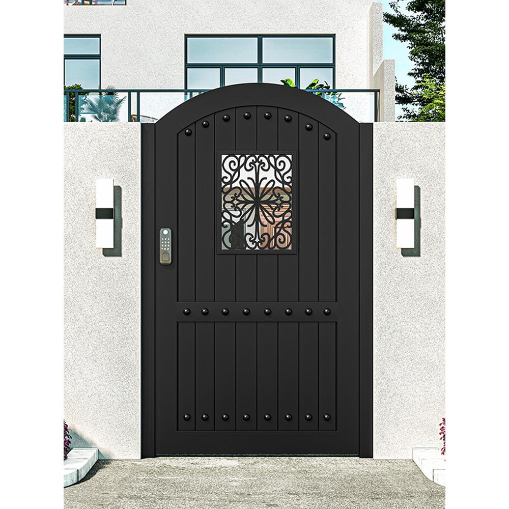铁艺户外庭院门不锈钢花园门院子入户门自建房院门铝合金别墅大门