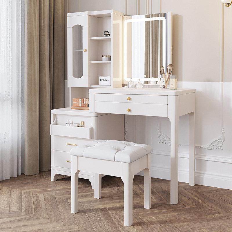 实木化妆台卧室妆镜可隐轻奢现代简约多功能大容量收纳柜一体书桌,住宅家具,梳妆台/桌,淘宝优惠券,粉丝福利购,淘宝优惠卷