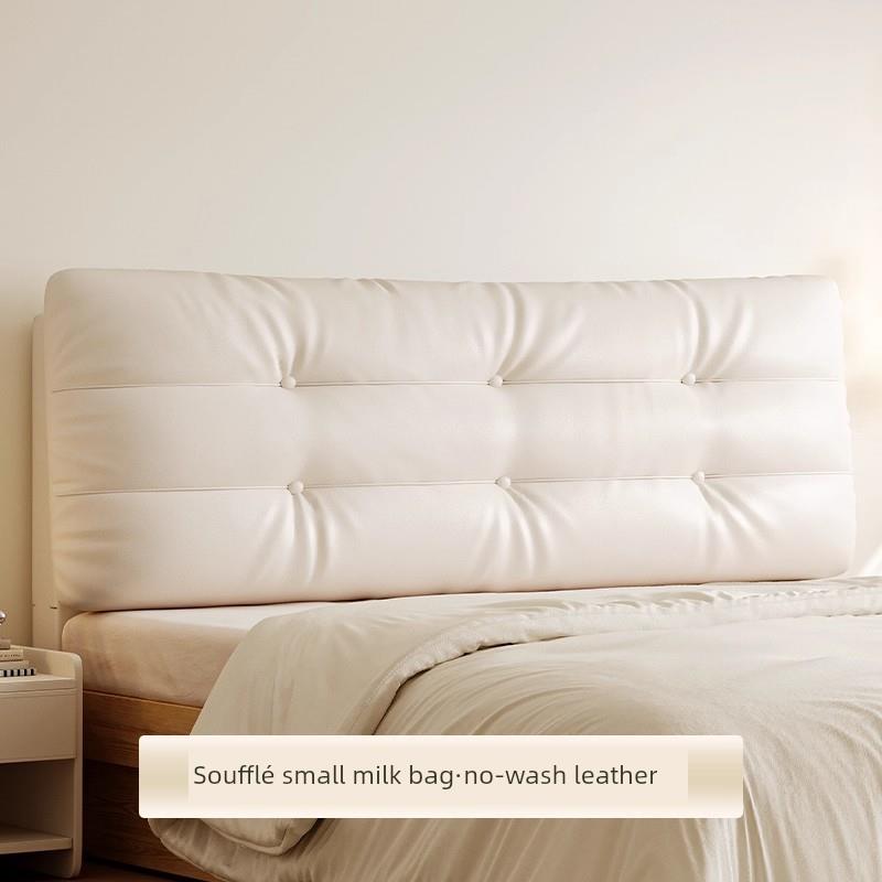 2025全新一次性皮革床垫云软包双层风格榻榻米靠背枕套可定制