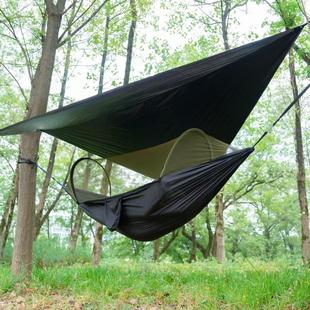 户外吊床睡袋树冠帐篷Bc防翻210t Nis纺杆悬挂帐篷树冠防蚊