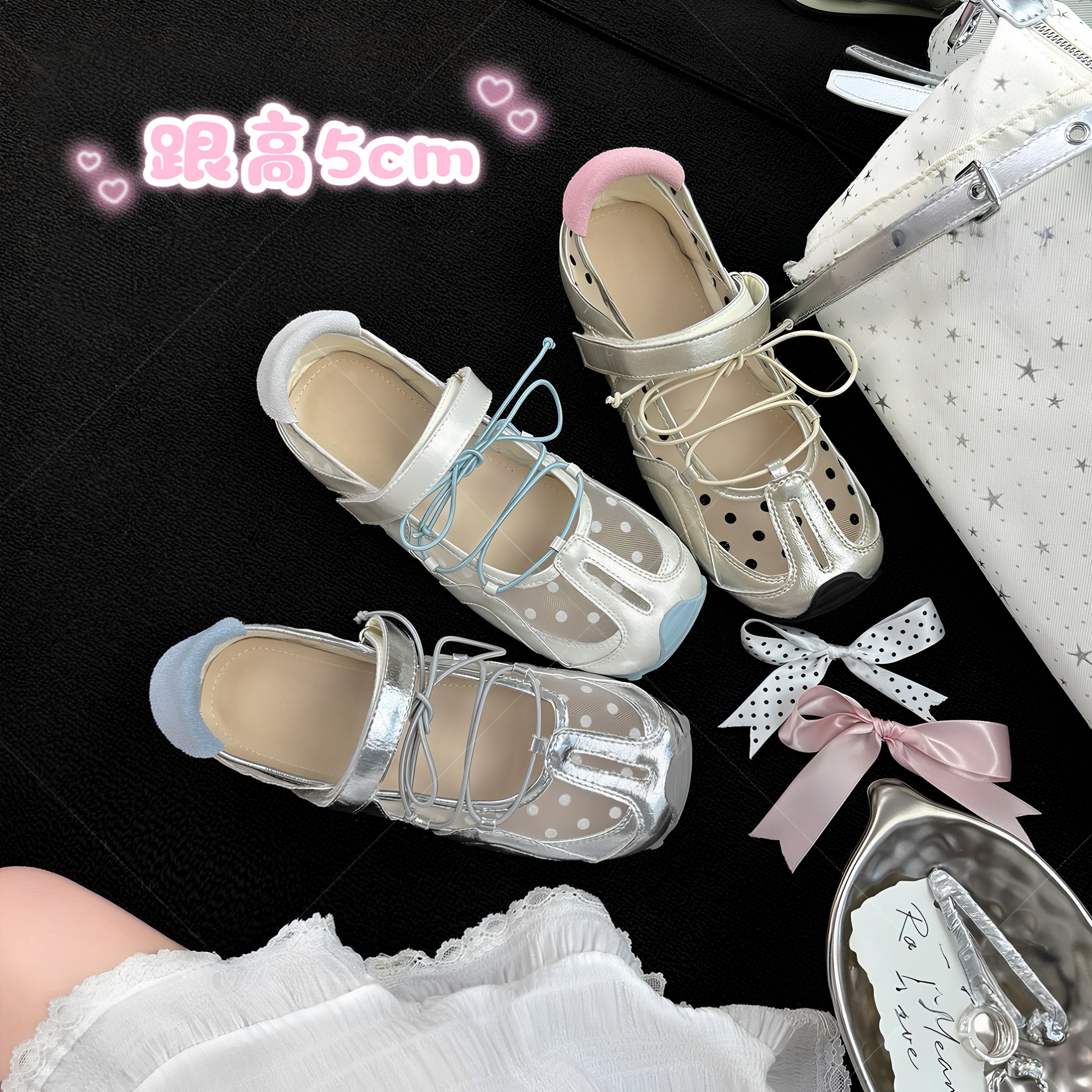 厚底芭蕾机能风运动凉鞋女2026夏季新款软底百搭休闲复古运动鞋女