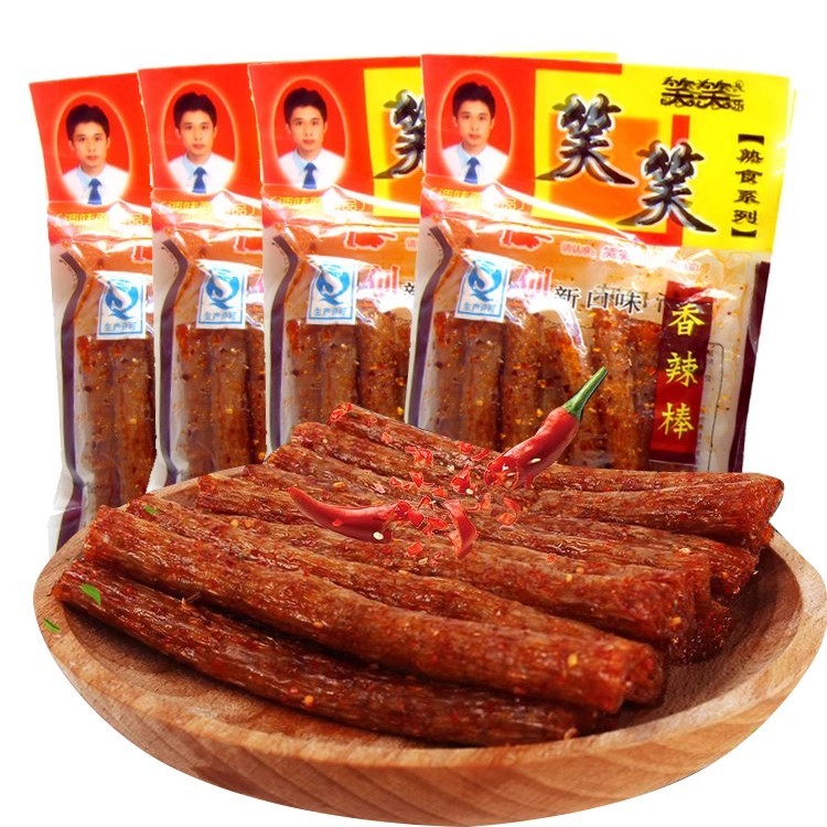 笑笑香辣棒辣条酒鬼面筋8090后怀旧小时候零食儿时回忆年代小吃