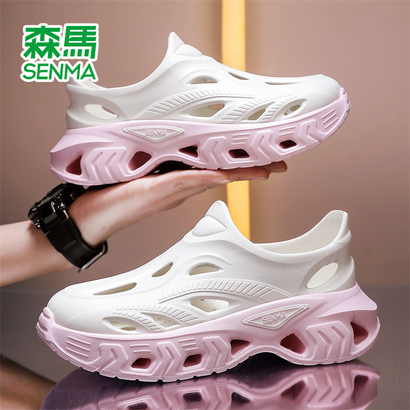 森马洞洞鞋女款夏季外穿2026新款果冻凉鞋女夏户外溯溪沙滩凉拖鞋