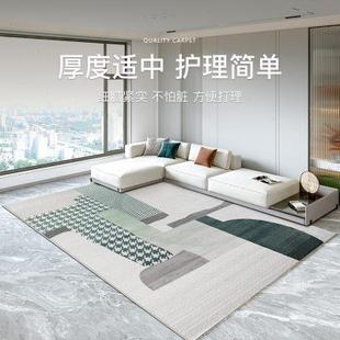 绿色地毯客厅茶几毯森林苔藓卧室床边ins风春日轻奢高级短毛地垫