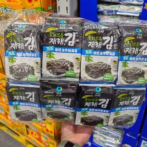 山姆清净园轻盐橄榄油海苔零添加薄脆爽口唇齿留香代购官方旗舰店