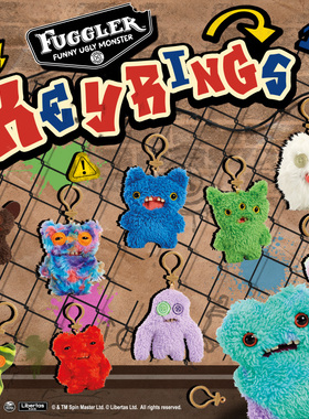 Fuggler官方正版萌牙怪兽挂件放克牙宝丑萌搞怪牙齿公仔包钥匙扣