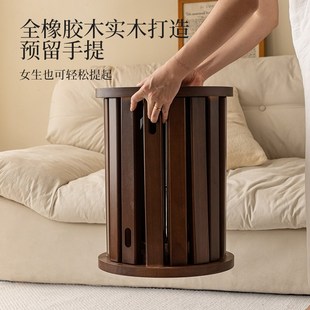 凳子可叠放家用结实耐用叠叠乐餐桌凳圆凳轻奢实木现代简约堆叠凳