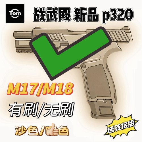 战武殿 p320 m18/m17 有刷 无刷 电动玩具模型